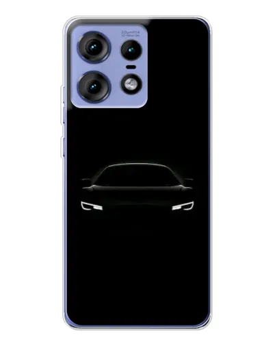 Чехол для Motorola Edge 50 Pro с картинкой «Взгляд Audi в темноте»