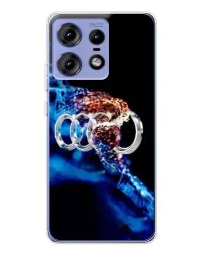 Чехол для Motorola Edge 50 Pro с картинкой «Энергия лого Audi»