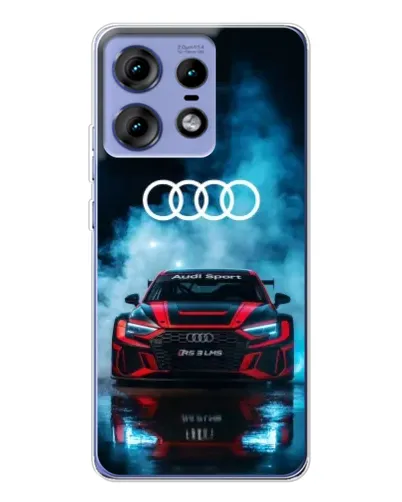 Чехол для Motorola Edge 50 Pro с картинкой «Audi Sport — неон»