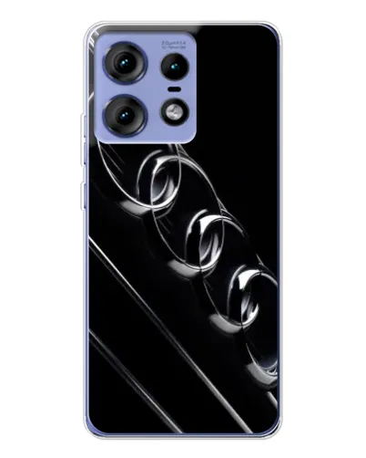 Чехол для Motorola Edge 50 Pro с картинкой «Audi — абстрактные кольца»