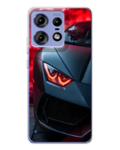 Чехол для Motorola Edge 50 Pro с картинкой «Lamborghini красное сияние»