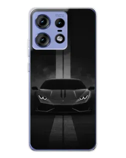 Чехол для Motorola Edge 50 Pro с картинкой «Lamborghini симметрия дорог»