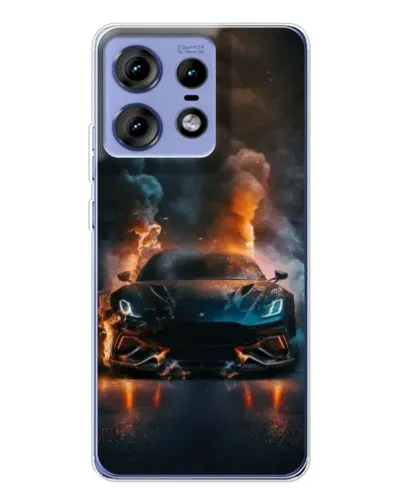 Чехол для Motorola Edge 50 Pro с картинкой «Lamborghini дымная эстетика»