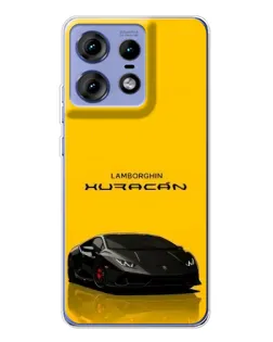 Чехол для Motorola Edge 50 Pro с картинкой «Lamborghini Huracan черный»