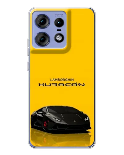 Чехол для Motorola Edge 50 Pro с картинкой «Lamborghini Huracan черный»