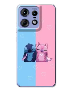 Чохол для Motorola Edge 50 Pro з картинкою «Stitch та Angel Love» Чохол для Motorola Edge 50 Pro з картинкою «Stitch та Angel Love»