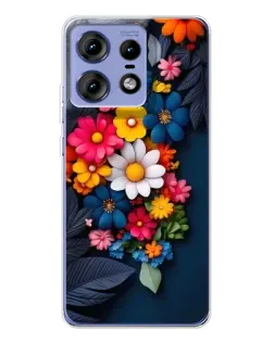 Чехол для Motorola Edge 50 Pro с картинкой «Цветочная феерия»