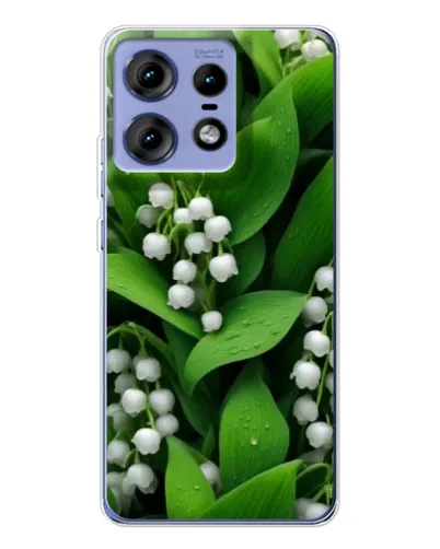 Чехол для Motorola Edge 50 Pro с картинкой «Ландыши в зелени»