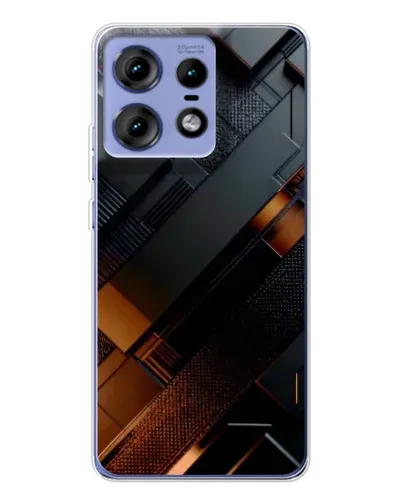 Чехол для Motorola Edge 50 Pro с картинкой «Черные геометрические блоки» Чехол для Motorola Edge 50 Pro с картинкой «Черные геометрические блоки»