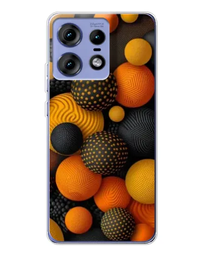 Чехол для Motorola Edge 50 Pro с картинкой «Объемные оранжевые сферы» Чехол для Motorola Edge 50 Pro с картинкой «Объемные оранжевые сферы»