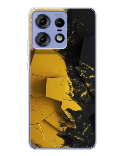 Чехол для Motorola Edge 50 Pro с картинкой «Золотые осколки геометрии» Чехол для Motorola Edge 50 Pro с картинкой «Золотые осколки геометрии»