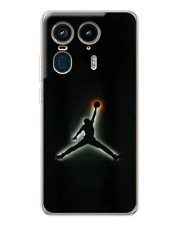 Чехол для Motorola Edge 50 Ultra с картинкой «Jordan Gradient Logo»