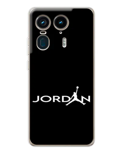 Чехол для Motorola Edge 50 Ultra с картинкой «Jordan White Logo» Чехол для Motorola Edge 50 Ultra с картинкой «Jordan White Logo»