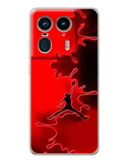 Чехол для Motorola Edge 50 Ultra с картинкой «Jordan Red Smoke»