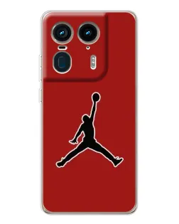 Чехол для Motorola Edge 50 Ultra с картинкой «Jordan Red Back»