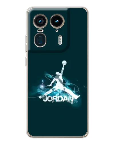 Чехол для Motorola Edge 50 Ultra с картинкой «Jordan Blue Fire» Чехол для Motorola Edge 50 Ultra с картинкой «Jordan Blue Fire»