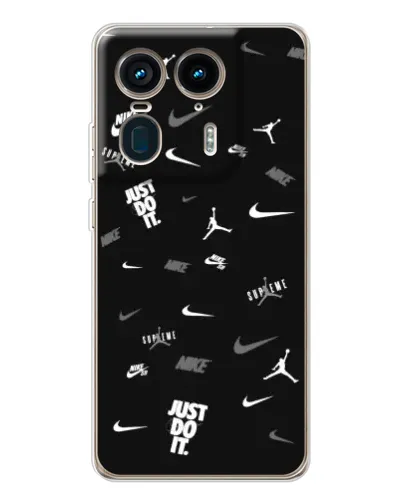 Чехол для Motorola Edge 50 Ultra с картинкой «Nike Black Pattern» Чехол для Motorola Edge 50 Ultra с картинкой «Nike Black Pattern»