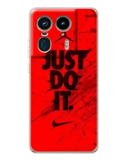 Чехол для Motorola Edge 50 Ultra с картинкой «Nike Just Do It»