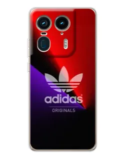 Чехол для Motorola Edge 50 Ultra с картинкой «Adidas Red Neon»