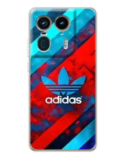 Чехол для Motorola Edge 50 Ultra с картинкой «Абстракция Adidas»
