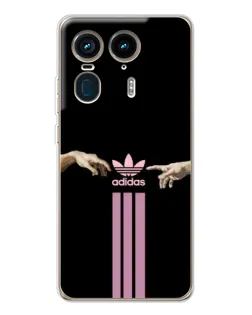 Чехол для Motorola Edge 50 Ultra с картинкой «Adidas Hands»