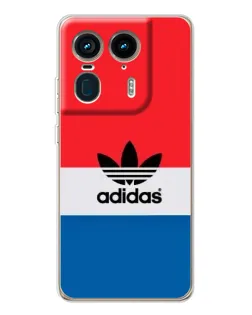 Чехол для Motorola Edge 50 Ultra с картинкой «Ретро блоки Adidas»