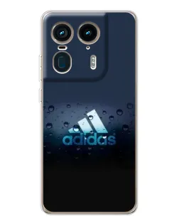 Чехол для Motorola Edge 50 Ultra с картинкой «Adidas Water Drops»