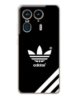 Чехол для Motorola Edge 50 Ultra с картинкой «Adidas с диагональными полосами»