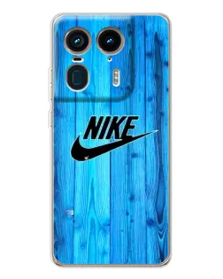 Чехол для Motorola Edge 50 Ultra с картинкой «Голубое дерево Nike»