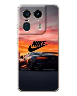 Чехол для Motorola Edge 50 Ultra с картинкой «Nike и суперкар»