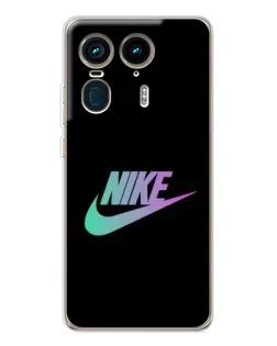 Чехол для Motorola Edge 50 Ultra с картинкой «Nike — городская ночь»