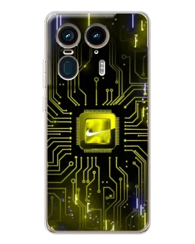 Чехол для Motorola Edge 50 Ultra с картинкой «Nike — золотая искра» Чехол для Motorola Edge 50 Ultra с картинкой «Nike — золотая искра»