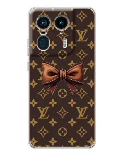 Чехол для Motorola Edge 50 Ultra с картинкой «LV с бантом» Чехол для Motorola Edge 50 Ultra с картинкой «LV с бантом»