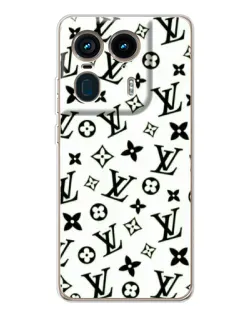 Чехол для Motorola Edge 50 Ultra с картинкой «Монохромный хаос LV»