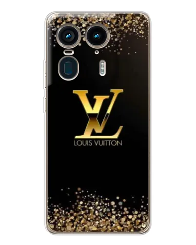 Чехол для Motorola Edge 50 Ultra с картинкой «LV — золотые искры» Чехол для Motorola Edge 50 Ultra с картинкой «LV — золотые искры»