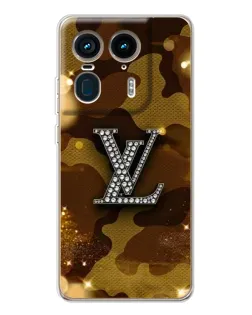 Чехол для Motorola Edge 50 Ultra с картинкой «Камуфляжный Louis Vuitton»
