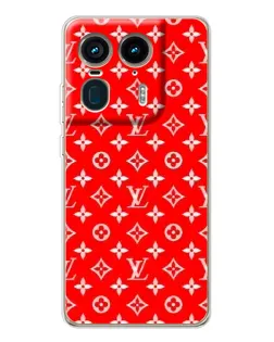 Чехол для Motorola Edge 50 Ultra с картинкой «Яркий паттерн LV»
