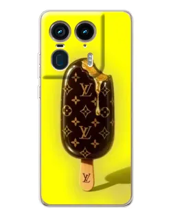 Чехол для Motorola Edge 50 Ultra с картинкой «Мороженое от LV»