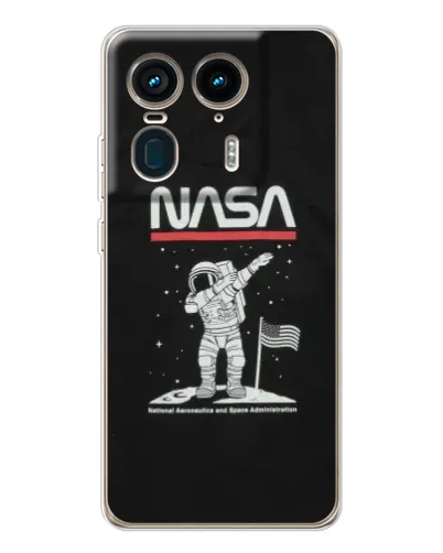Чехол для Motorola Edge 50 Ultra с картинкой «NASA — шагаем по Луне» Чехол для Motorola Edge 50 Ultra с картинкой «NASA — шагаем по Луне»