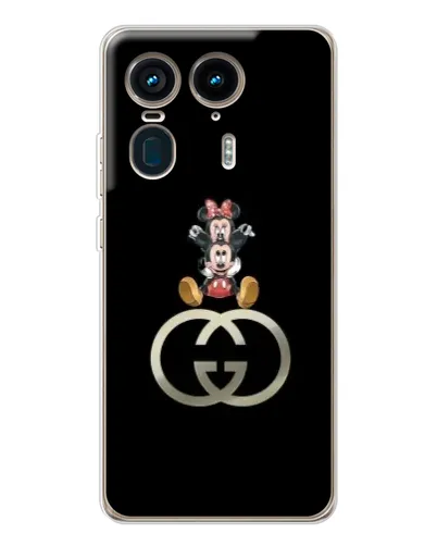 Чехол для Motorola Edge 50 Ultra с картинкой «Минни Маус на лого» Чехол для Motorola Edge 50 Ultra с картинкой «Минни Маус на лого»