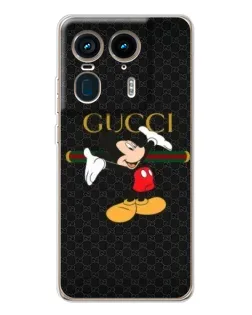 Чехол для Motorola Edge 50 Ultra с картинкой «Микки Маус Gucci»