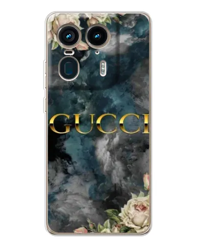 Чехол для Motorola Edge 50 Ultra с картинкой «Абстрактные цветы Gucci» Чехол для Motorola Edge 50 Ultra с картинкой «Абстрактные цветы Gucci»