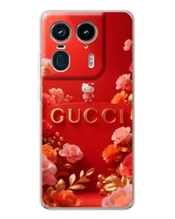 Чехол для Motorola Edge 50 Ultra с картинкой «Gucci — золотой сад»