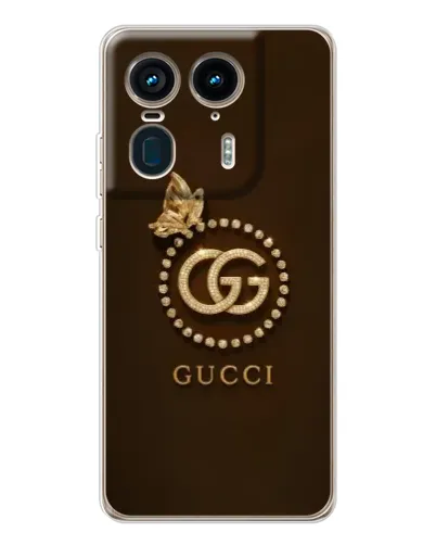 Чехол для Motorola Edge 50 Ultra с картинкой «Gucci — золотая бабочка» Чехол для Motorola Edge 50 Ultra с картинкой «Gucci — золотая бабочка»
