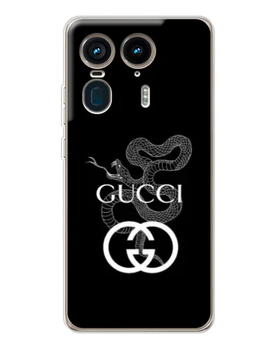 Чехол для Motorola Edge 50 Ultra с картинкой «Gucci — серебряная змея» Чехол для Motorola Edge 50 Ultra с картинкой «Gucci — серебряная змея»