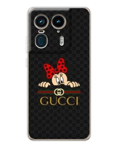 Чехол для Motorola Edge 50 Ultra с картинкой «Минни Маус Gucci — черный» Чехол для Motorola Edge 50 Ultra с картинкой «Минни Маус Gucci — черный»