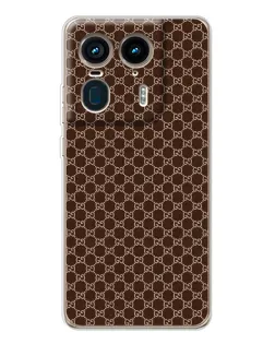 Чохол для Motorola Edge 50 Ultra з картинкою «Gucci — шоколадна сітка»