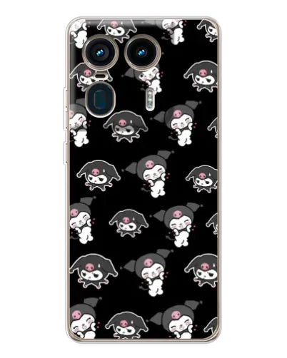 Чехол для Motorola Edge 50 Ultra с картинкой «Черный паттерн Kuromi» Чехол для Motorola Edge 50 Ultra с картинкой «Черный паттерн Kuromi»