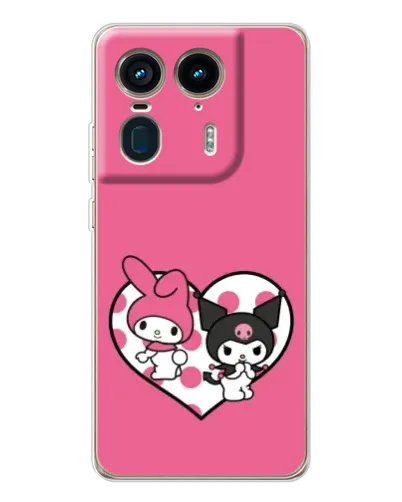 Чехол для Motorola Edge 50 Ultra с картинкой «Kuromi и My Melody» Чехол для Motorola Edge 50 Ultra с картинкой «Kuromi и My Melody»