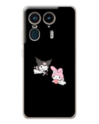 Чехол для Motorola Edge 50 Ultra с картинкой «My Melody и Kuromi» Чехол для Motorola Edge 50 Ultra с картинкой «My Melody и Kuromi»